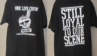 One Life Crew BAND still loyal to our scene black 2 sides shirt PUMIG113