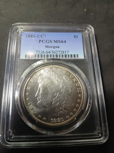 1881 CC Morgan Silver Dollar PCGS MS-64 Carson City