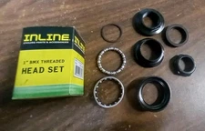 Inline 1" Threaded Bmx Head Set Brand New