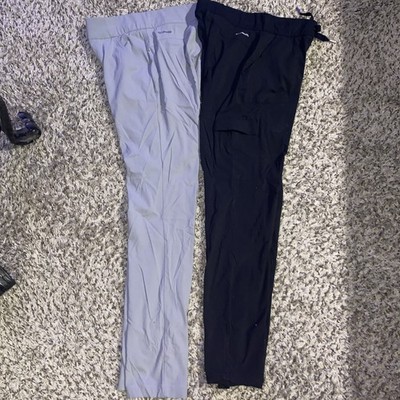 COLUMBIA OMNI-SHIELD BLACK & GRAY HIKING OUTDOOR PANTS WOMENS SIZE S BUNDLE OF 2