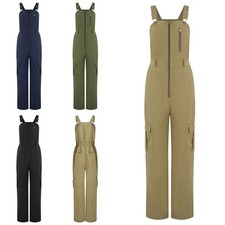 Womens Overalls Holiday Romper Solid Color Jumpsuit Shopping Adjustable Life