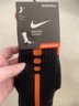 New Original Nike Elite Socks Dri-Fit Basketball Crew Size Large Black/Orange