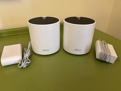 TP-LINK Deco Mesh X55 AX3000 WiFi 6 Router System 2-Pack, White, 3 LAN Ports 