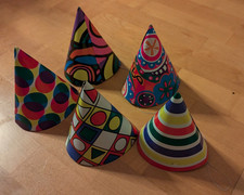 5 kapeluszy imprezowych Tektura Kostium karnawałowy Urodziny Urodziny Karnawał