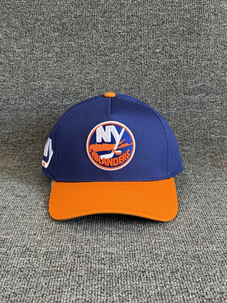 Mitchell & Ness NY Islanders Snapback Hat Blue Orange Green Underbrim
