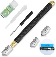 Glass Cutter 2mm-20mm Glass Cutting Oil, Professional Upgrade Glass Cutters To
