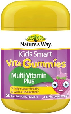Kids Smart Multi-Vitamin Plus 60 Vita Gummies x 3 Pack Nature's Way