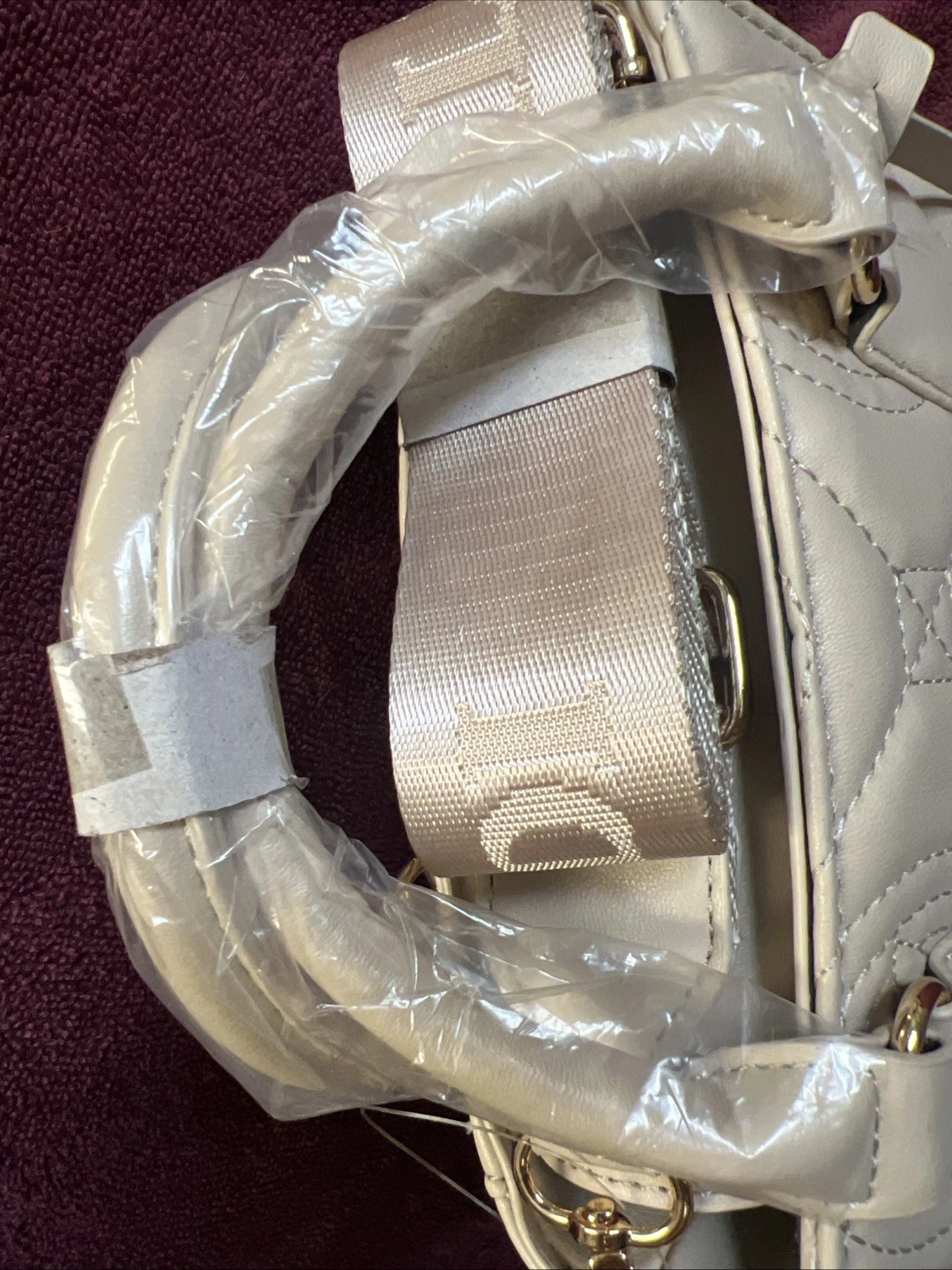 Borsa a tracolla piccola Valentino Orlandi Light Taupe nuova al dettaglio per 259