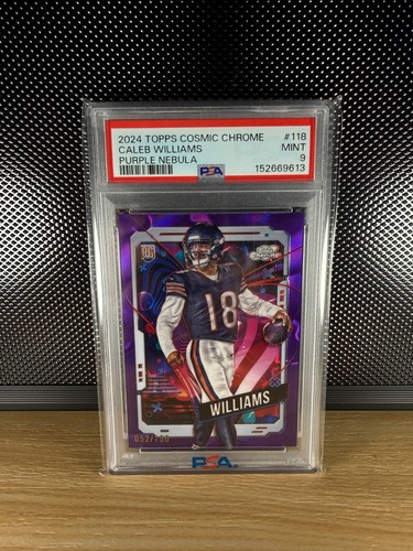 2024 Topps Cosmic Chrome Caleb Williams Purple Nebula /150 PSA 9 RC Low PSA Pop.