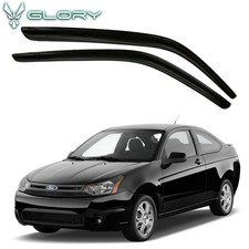 Fits 08-11 Ford Focus Coupe Acrylic Tape On Window Visors Vent Shade Deflector Fits 08-11 Ford Focus Coupe Acrylic Tape On Window Visors Vent Shade Deflector
