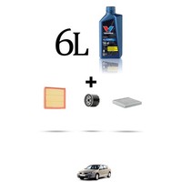 Hoffcar Wartungskit 3 Filter Und 6L ÖL FüR Renault Laguna II 2.0 16V 103KW