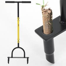 Professional 2 Prong Grass Lawn Aerator Plant Growth Outdoor Garden Hollow Tine