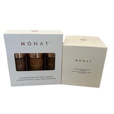 Monat Gift Set Shimmering Radiance Body Luminzer  Perfect Finish Body Brush