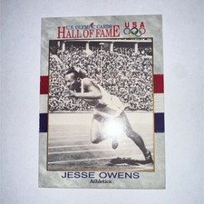 Impel 1991 Jesse Owens #1 Hall of Fame Track & Field United States IOC Card