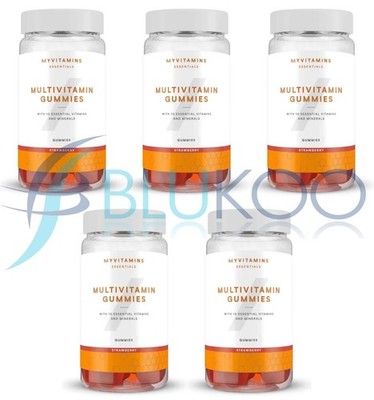 MYPROTEIN Multivitamin Gummis Erdbeere - 60 Gummis (5er Pack)