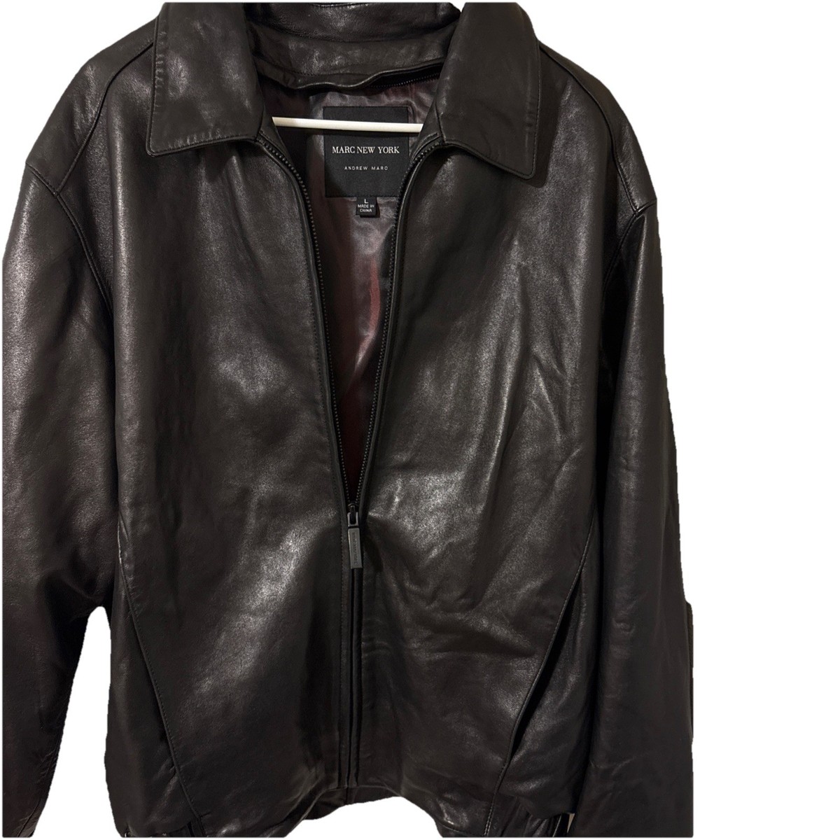 Marc New York for Andrew Marc black leather jacket. S/L RN#74847