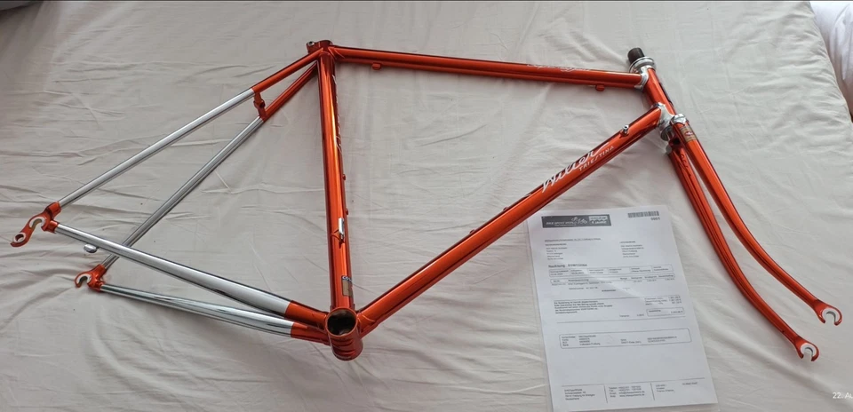 Wilier SUPERLEGGERA Stahl Rahmenset Ramato Rennrad Rahmen 53