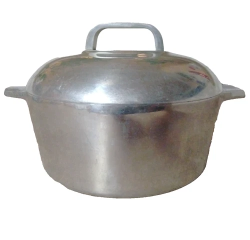 Vintage Aluminum Wagner Ware Sidney O Magnalite 4248P 5 Quart Dutch Oven w/ Lid