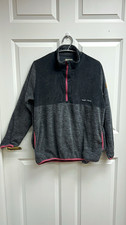Simply Southern Simply Grey and Pink Cordy 3/4 Zip Pullover Size XL