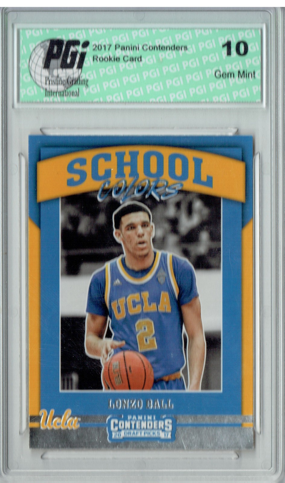 Lonzo Ball 2017 Contenders Draft Picks #2 School Colors Price