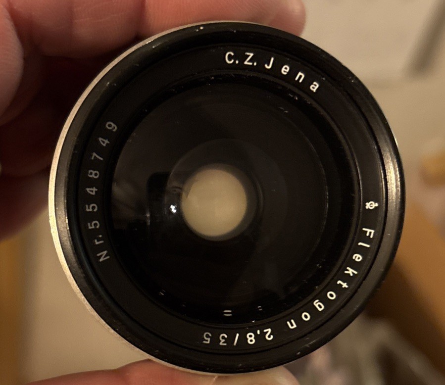 Carl Zeiss Jena Flektogon 2.8/35 Wide Angle SLR Camera Lens CZ
