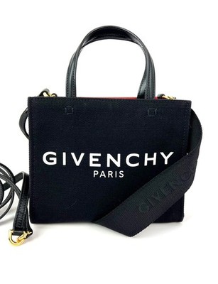 Givenchy Mini G Shopper Black Canvas Tote Bag  EBAY LIVE