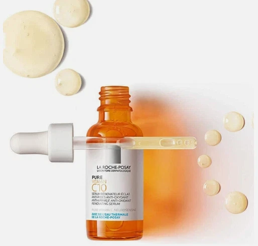 La Roche-Posay 10% чистая сыворотка с витамином С против морщин и омолаживающая срок годности 2028 - Изображение 2 из 4