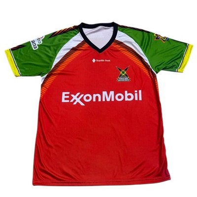 New Guyana Amazon Warriors Cricket Jersey 2025 CPL TKR For Men's