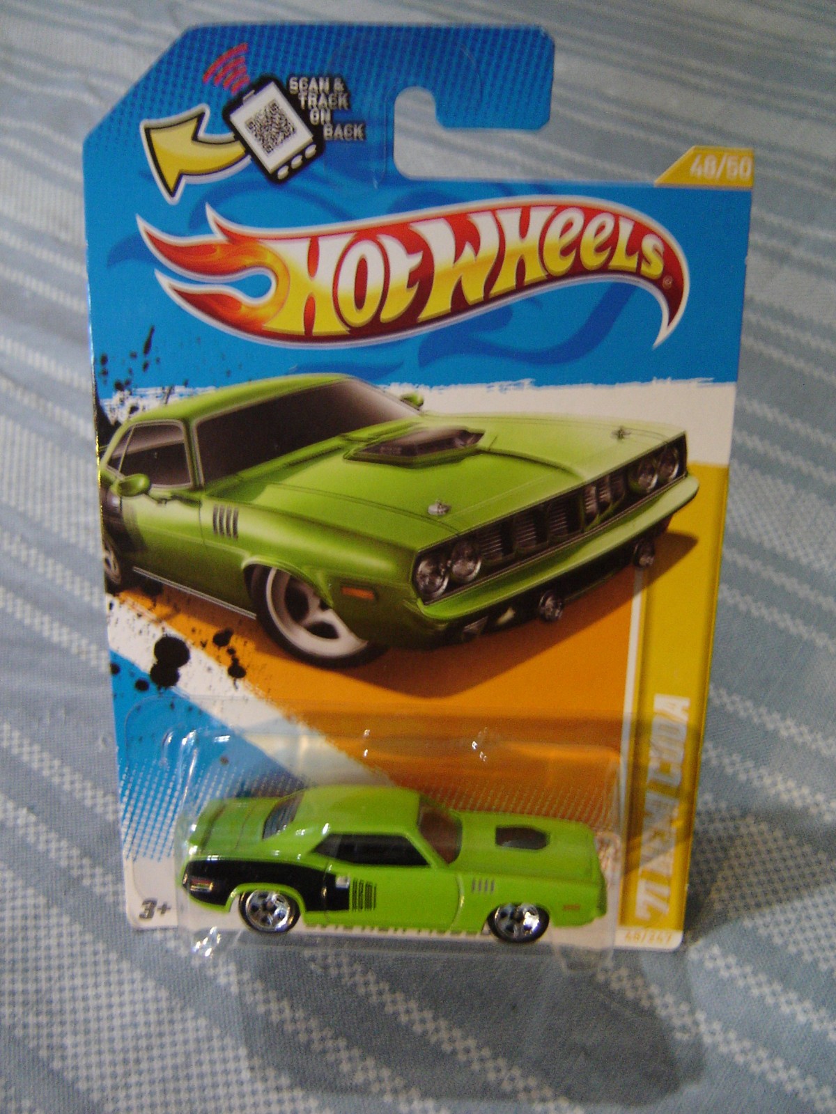 Hot Wheels 2012 New Models '71 Green HEMI CUDA