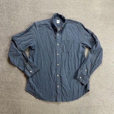 GAP Hemd Shirt Jeanshemd Gr M Vintage Jeans Western Denim Cowboy 2804 Blau