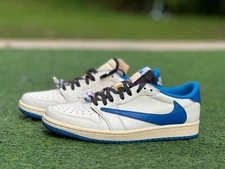 Jordan 1 Retro Low OG SP Fragment x Travis Scott Sail Military Blue DM7866-104