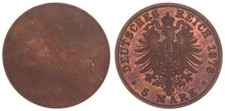 Bayern / Preußen / Württemberg 5 Mark 1878 Probe, Kupferabschlag Adlers.  118735