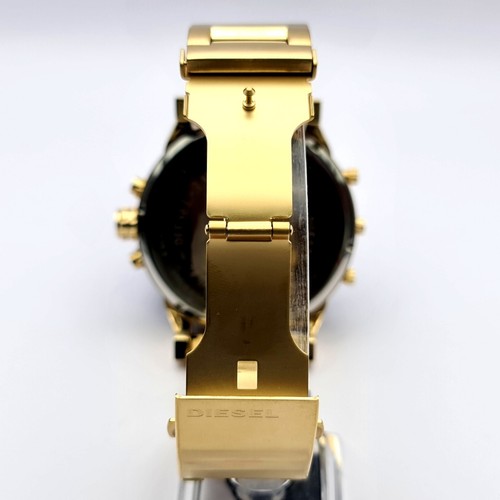 NEU DIESEL DZ7333 LUXUS MR DADDY 2.0 XXL 57MM GELBGOLD HERREN ARMBANDUHR - Bild 6 von 8