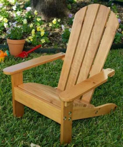 Cadeira de Madeira Kidkraft Adirondack Cadeiras de Pátio