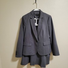Talbots Wool-blend gray Birdseye Skirt Suit