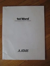 1985 vintage 1st Word Processor Atari ST computer word processing program manual