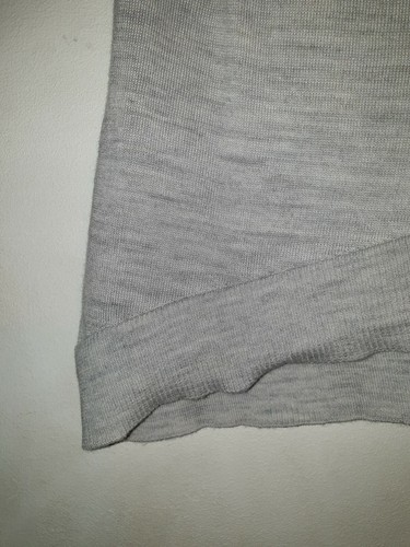 H&M Women's Light Grey Pure Merino Wool Short Sleeve Top Size XS - BnWT - Picture 4 of 5