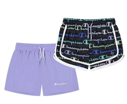 NEW! GIRL'S CHAMPION 2 PACK SOFT STRETCH COMFORT PULL ON SHORT! UPF 30 VARIETY - Picture 3 of 7