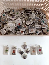GANZ Kids Name Tag Charm ID Backpack Zipper Pull Raised Design Lot of 234 pc