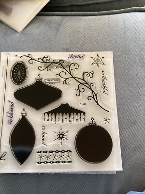 CTMH D1446 ADORN-ABLE ~ LARGE ORNAMENTS, Swirl. Snowflakes, Feelin' so blessed