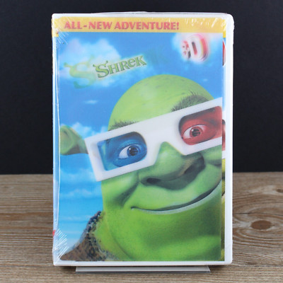 Shrek 3-D DVD 2004 w/ 4x-3D Glasses Brand new, Sealed