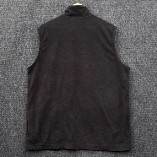 Helly Hansen Mens Size 2XL Full Zip Micro Fleece Vest Black Pockets Mock Neck - Picture 13 of 14