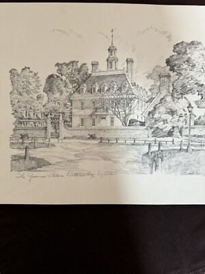 絵画 Four Sketches of Colonial Williamsburg Four Sketches Of COLONIAL WILLIAMSBURG, by Charles H. Overly | eBay