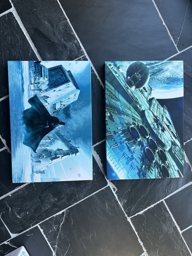 2x Star Wars Canvas Darth Vader AT-AT Millenium Falcon Hoth Stormtrooper - Picture 4 of 7