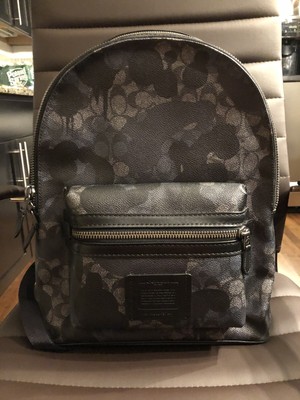 coach camo backpack