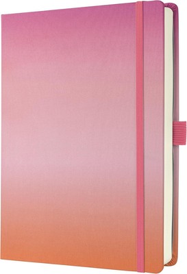 SIGEL JB103 Jolie Notebook, Gradient Sunset, Dotted dot Grid, 120 GSM, 17 x 22