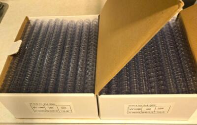 200) CLEAR PLASTIC COMB BINDING SPINES 3/4" (19MM) diameter, 19 ring FREE  SHIP | eBay