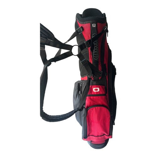 OGIO 6 Way Divider Stand Carry Golf Bag Red & Black Read - Picture 4 of 14
