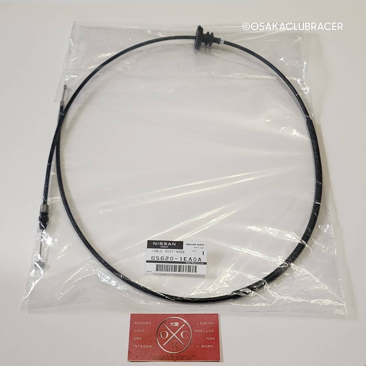 GENUINE OEM 09-20 Nissan 370Z Hood Lock Open Cable Wire Assembly