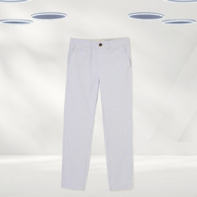 Ex Fat Face Women s Devon Chinos Trouser In Blue Stripe (Defect)